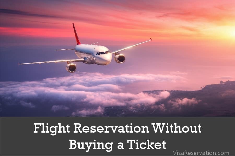 Flight reservation without paying