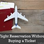 Flight reservation without payment