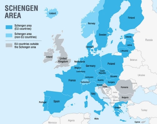 Schengen-Area-Countries