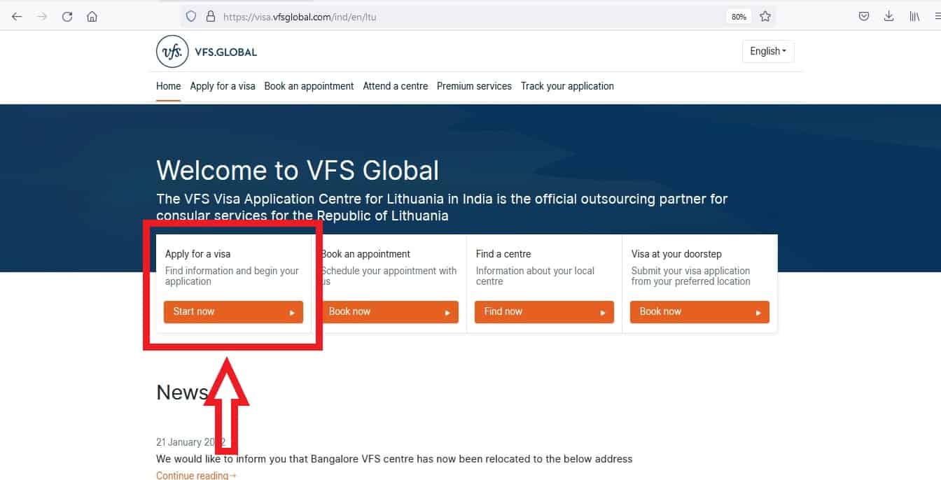 Apply For Lithuania Schengen Visa From India Online Application 1