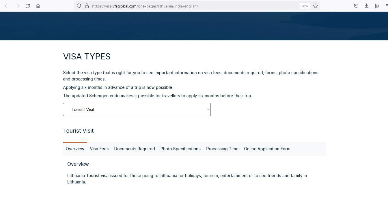 Apply For Lithuania Schengen Visa From India Online Application 4